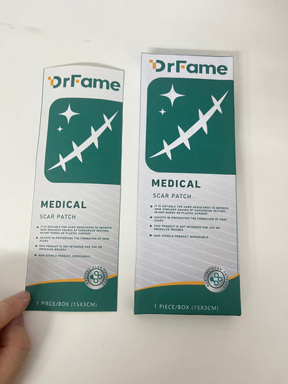 DrFame Medical Scar Patch 15×3CM Large Size Post-Operative Scar Care A Gentle & Reliable Repair Choice