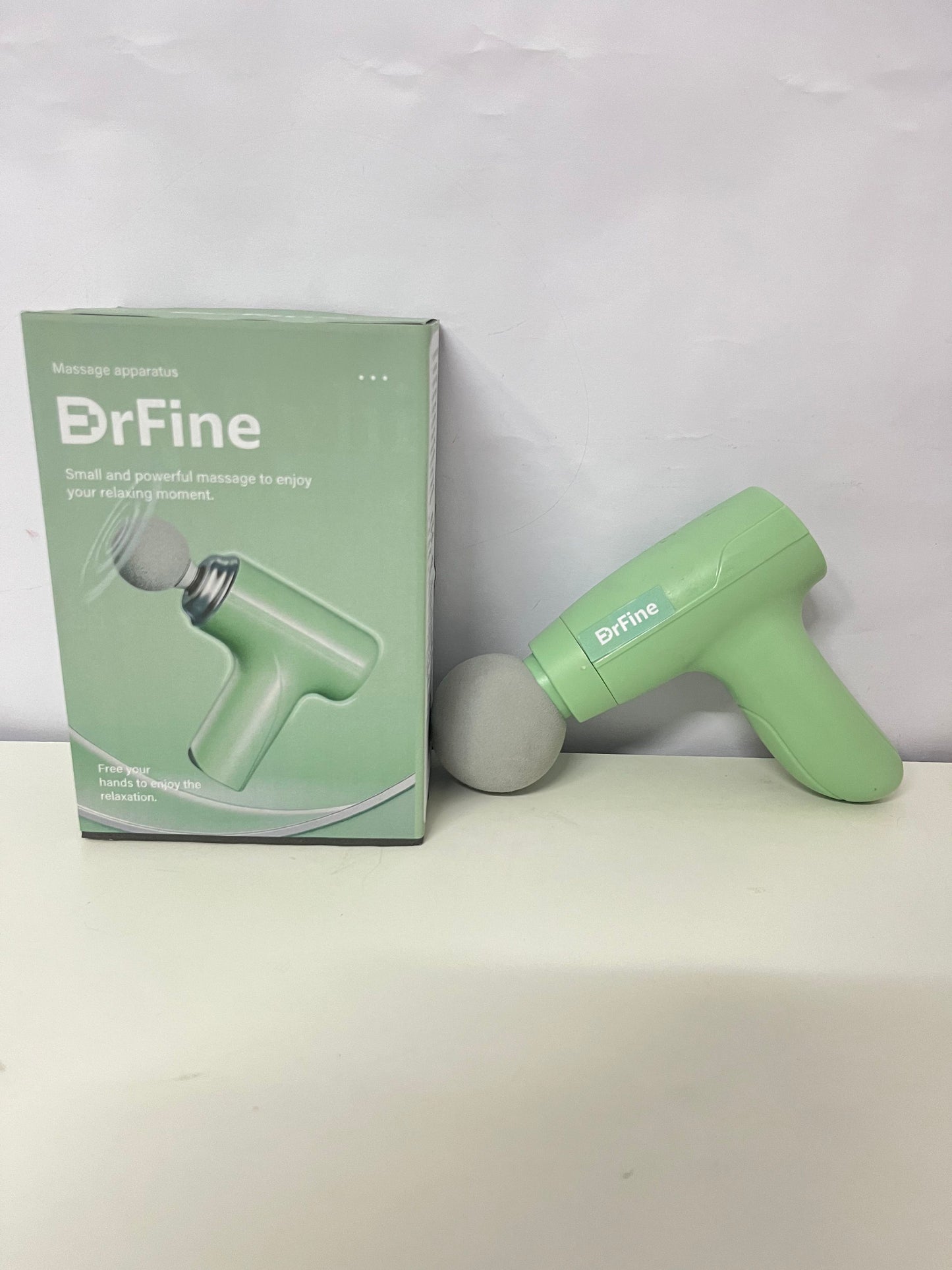 DrFine Green Portable Massage Apparatus - USB Rechargeable Electric Massager for Targeted Muscle Relief (Neck, Shoulders, Back)