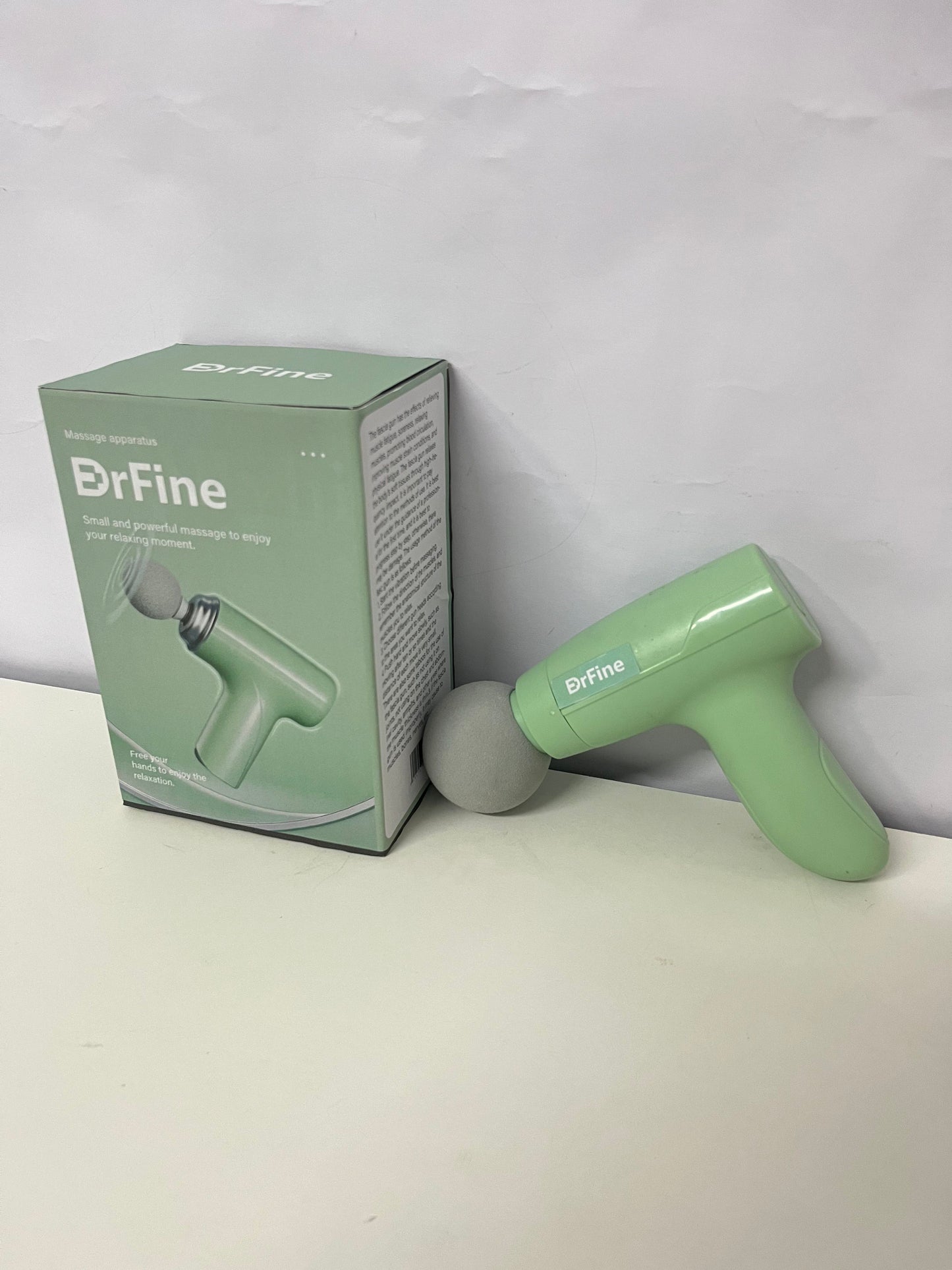 DrFine Green Portable Massage Apparatus - USB Rechargeable Electric Massager for Targeted Muscle Relief (Neck, Shoulders, Back)