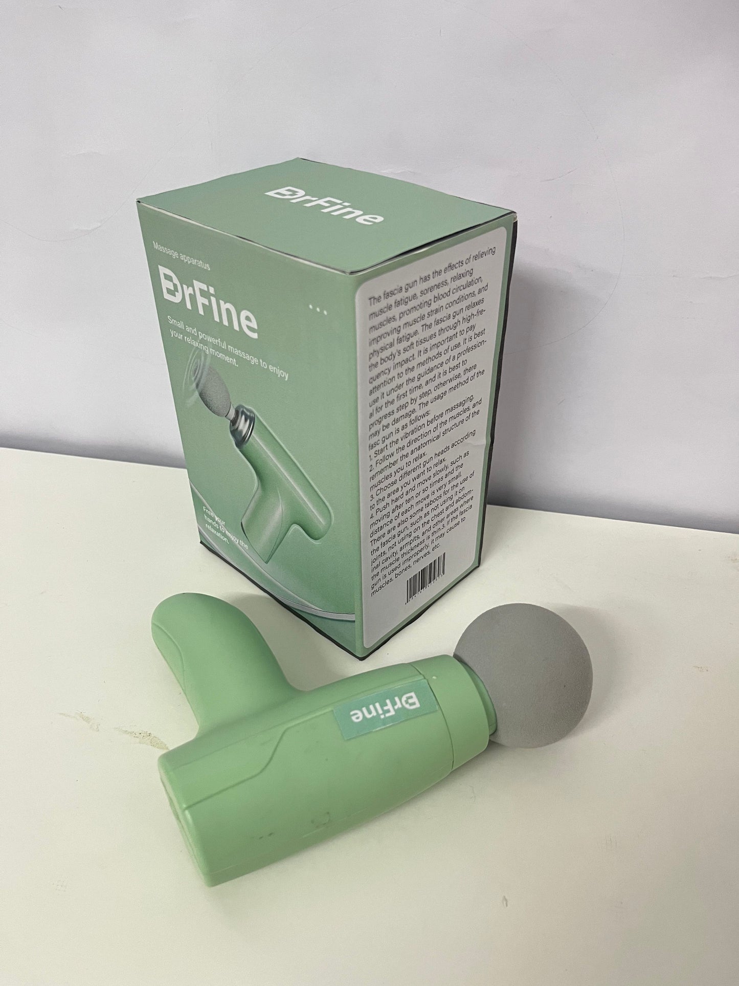 DrFine Green Portable Massage Apparatus - USB Rechargeable Electric Massager for Targeted Muscle Relief (Neck, Shoulders, Back)