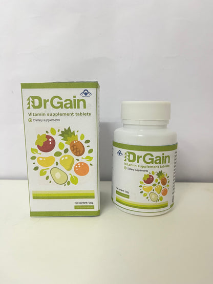 DrGain Multivitamin Dietary Supplement Tablets 120g Large Capacity Multi-Nutrient Supplement A Light-Burden Choice for Daily Health