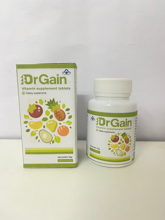 DrGain Multivitamin Dietary Supplement Tablets 120g Large Capacity Multi-Nutrient Supplement A Light-Burden Choice for Daily Health