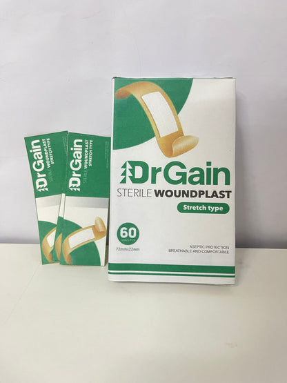 DrGain Sterile Stretch Woundplast 60-Count Breathable & Comfortable A Practical Helper for Daily Wound Protection