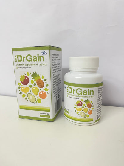 DrGain Multivitamin Dietary Supplement Tablets 120g Large Capacity Multi-Nutrient Supplement A Light-Burden Choice for Daily Health
