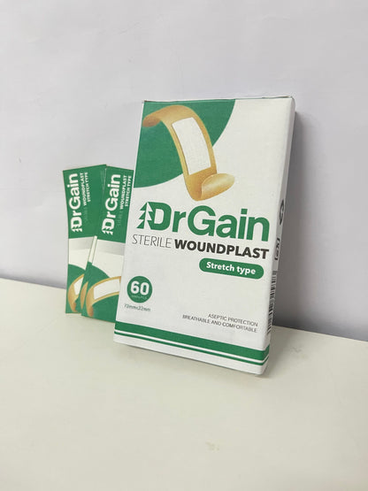 DrGain Sterile Stretch Woundplast 60-Count Breathable & Comfortable A Practical Helper for Daily Wound Protection