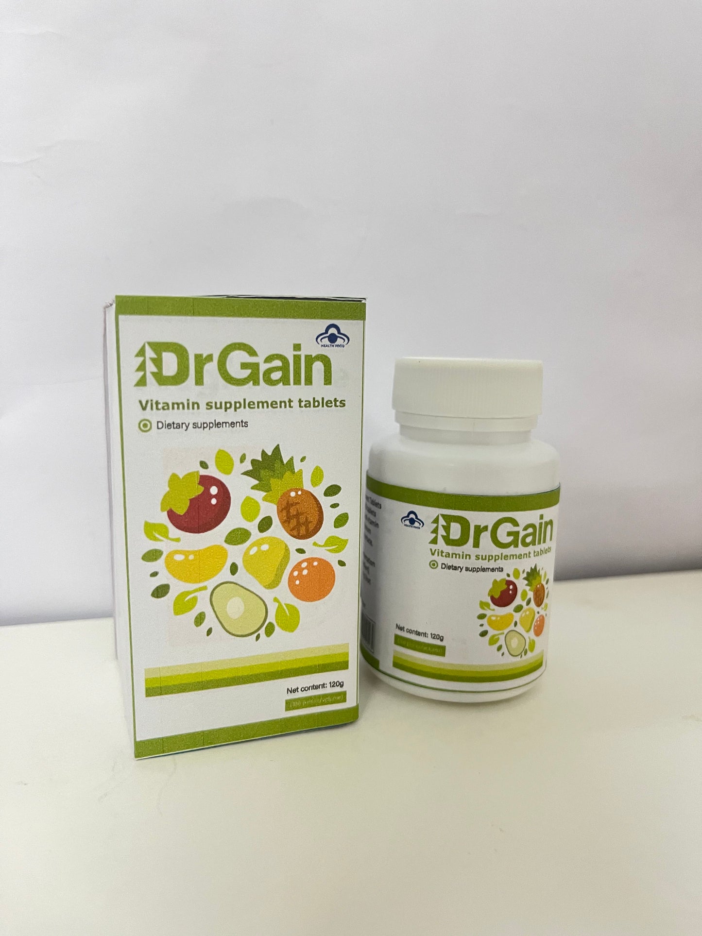 DrGain Multivitamin Dietary Supplement Tablets 120g Large Capacity Multi-Nutrient Supplement A Light-Burden Choice for Daily Health