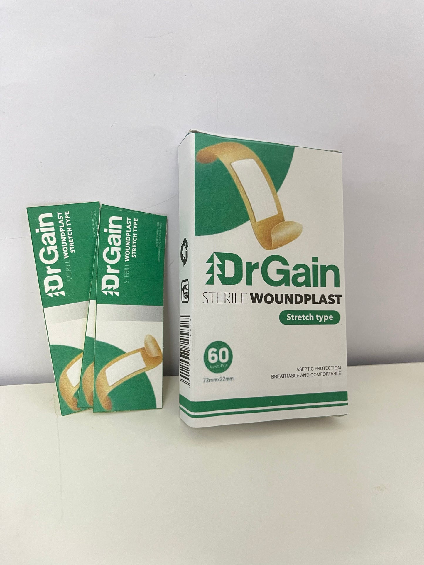 DrGain Sterile Stretch Woundplast 60-Count Breathable & Comfortable A Practical Helper for Daily Wound Protection