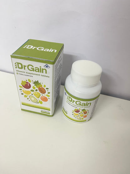 DrGain Multivitamin Dietary Supplement Tablets 120g Large Capacity Multi-Nutrient Supplement A Light-Burden Choice for Daily Health