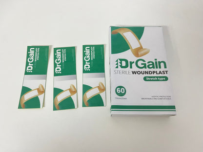 DrGain Sterile Stretch Woundplast 60-Count Breathable & Comfortable A Practical Helper for Daily Wound Protection