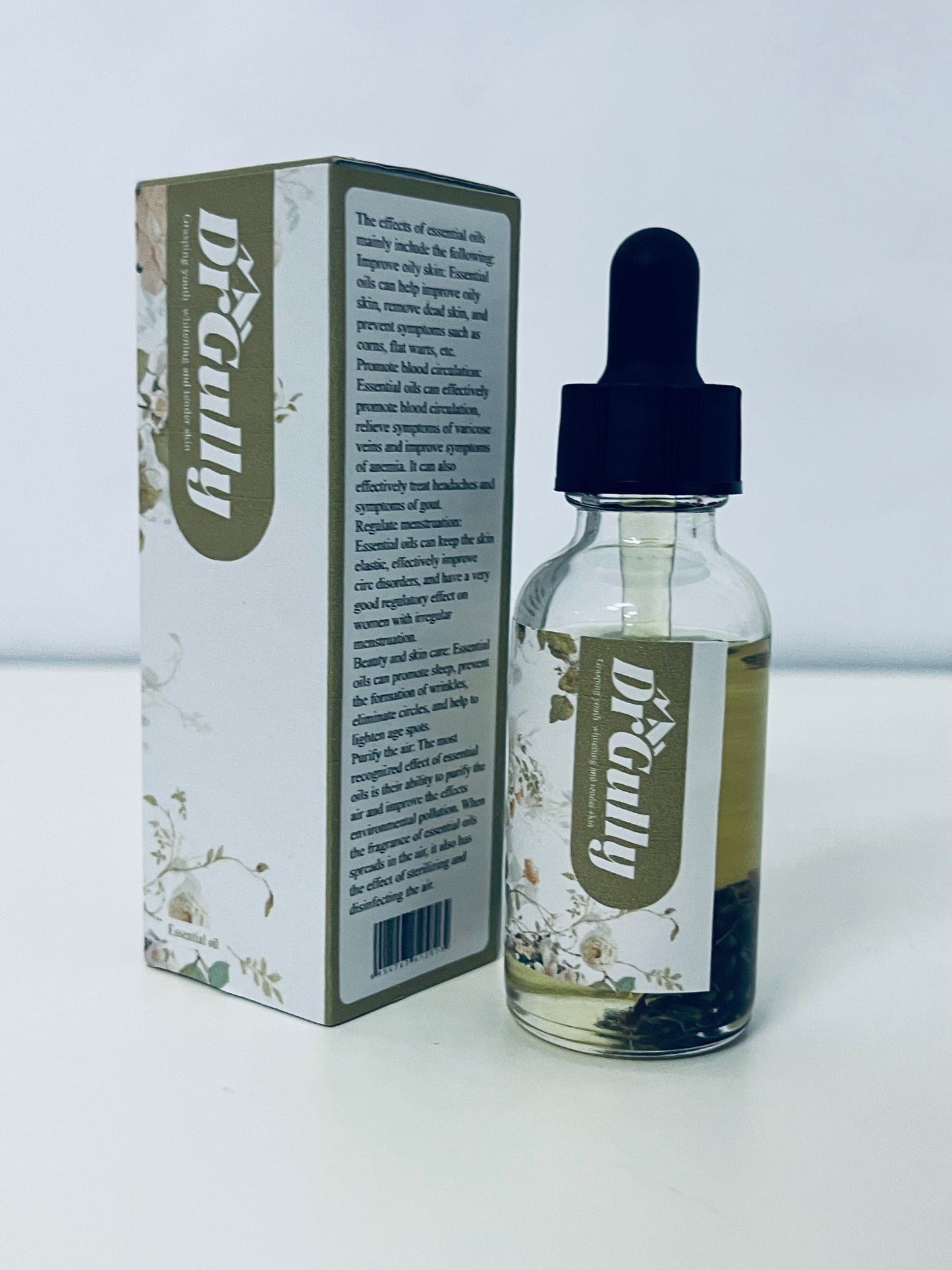 DrGully Vintage Floral Essential Oil, Natural Plant-Extracted Aromatherapy & Skincare Oil (30ML Optional)