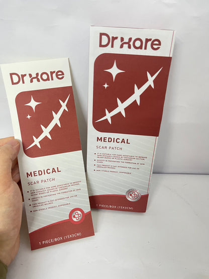 DrHare  Silicone Super Absorbent Wound Dressing - Large Absorbant Bandages with Adhesive Borders, FSA HSA Eligible, Wound Care Dressings for Bed Sores Leg Ulcers