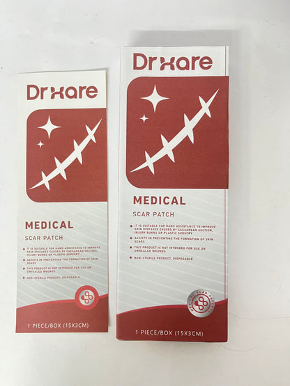DrHare  Silicone Super Absorbent Wound Dressing - Large Absorbant Bandages with Adhesive Borders, FSA HSA Eligible, Wound Care Dressings for Bed Sores Leg Ulcers