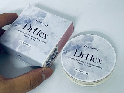 DrHex Hydrating Face Powder, Oil Control Face Pressed Powder, Long-lasting Flawless Setting Powder, Matte Waterproof Makeup for Oily Combination and Mature Skin