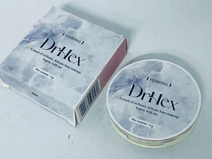 DrHex Hydrating Face Powder, Oil Control Face Pressed Powder, Long-lasting Flawless Setting Powder, Matte Waterproof Makeup for Oily Combination and Mature Skin