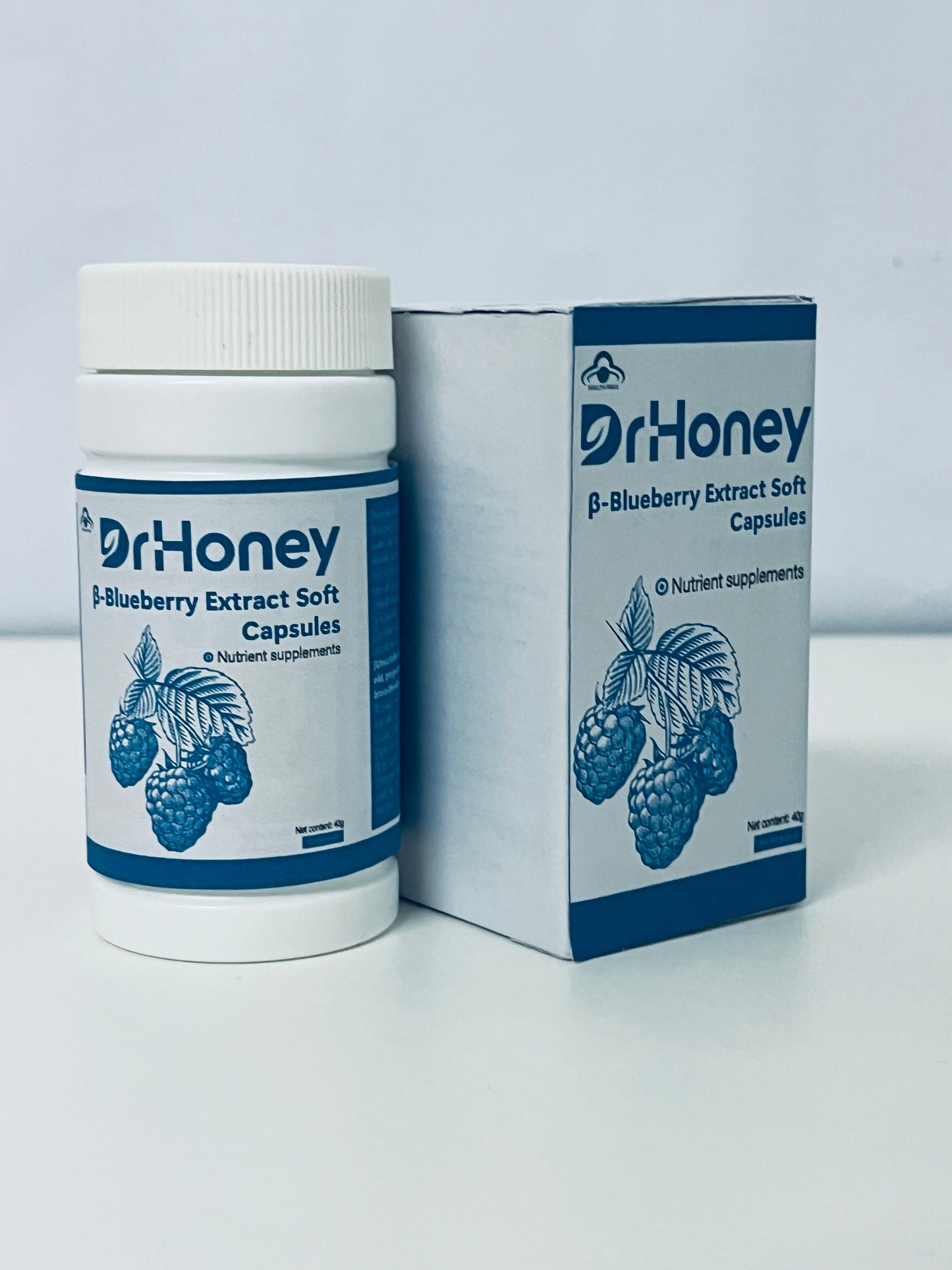 DrHoney β-Blueberry Extract Soft Capsules, Natural Nutritional Supplement for a Healthy Life