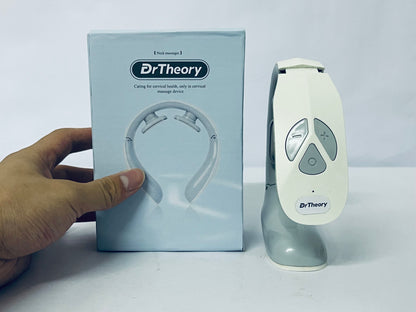 DrTheory Neck Massager for Pain Relief Deep Tissue, Shiatsu Back Massager with Soothing Heat, Electric Deep Tissue 3d Kneading Massage Tools for Shoulder Muscle, Adjustable Heat and Straps, Ideal Gifts