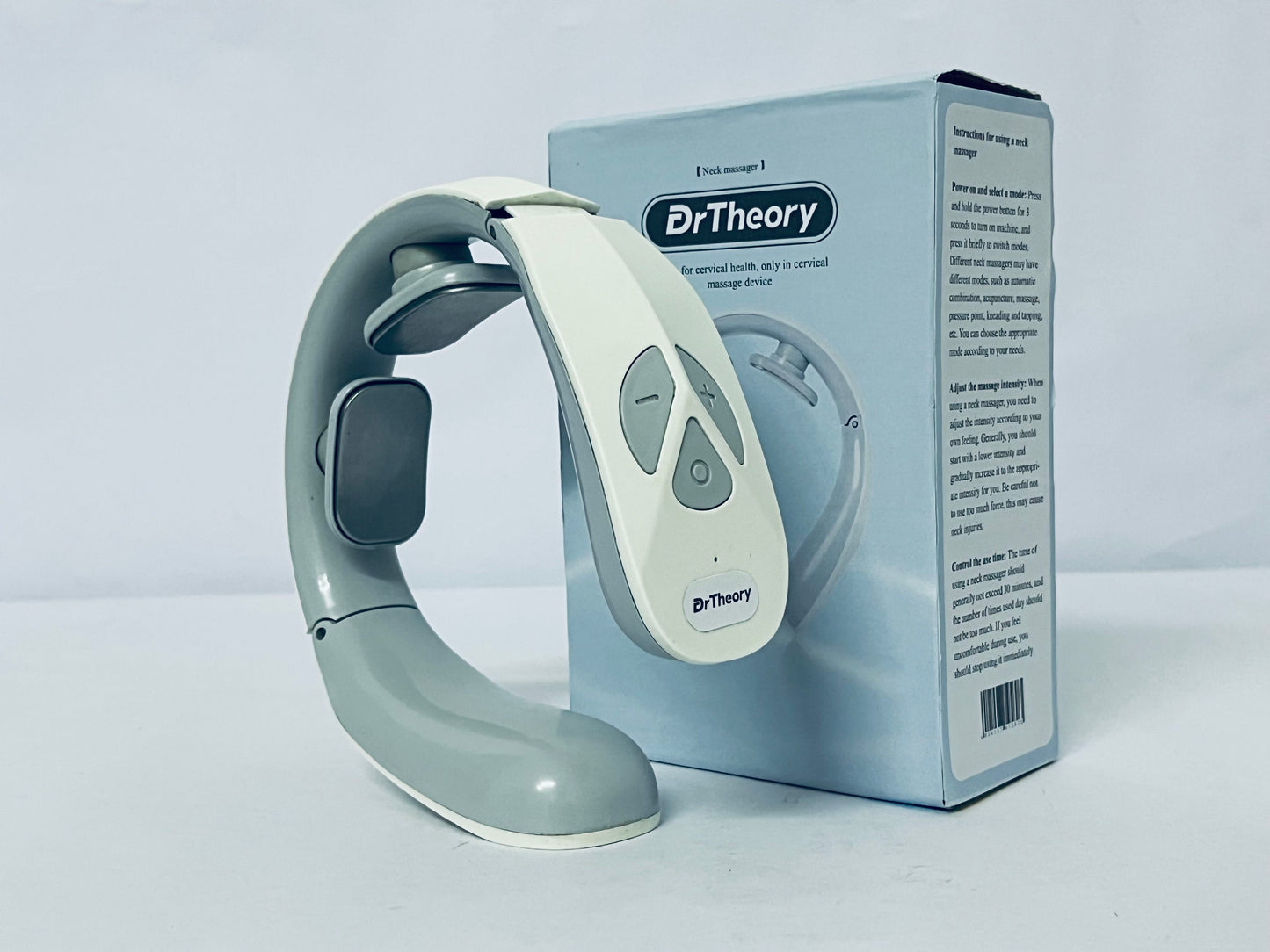 DrTheory Neck Massager for Pain Relief Deep Tissue, Shiatsu Back Massager with Soothing Heat, Electric Deep Tissue 3d Kneading Massage Tools for Shoulder Muscle, Adjustable Heat and Straps, Ideal Gifts