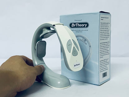 DrTheory Neck Massager for Pain Relief Deep Tissue, Shiatsu Back Massager with Soothing Heat, Electric Deep Tissue 3d Kneading Massage Tools for Shoulder Muscle, Adjustable Heat and Straps, Ideal Gifts