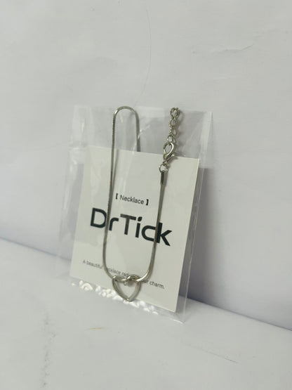 DrTick Heart Pendant Necklace – Classic Silver Heart Necklace with Minimalist Design, Dainty Love Jewelry for Women, Everyday Simple Necklace for Gift