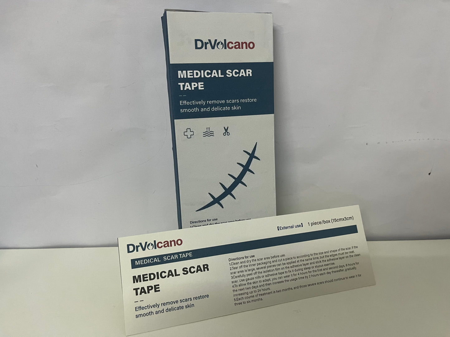 DrVolcano Medical Scar Tape 15cm×3cm Gentle Scar Reduction A Practical Item for Post-Op/Trauma Scar Care