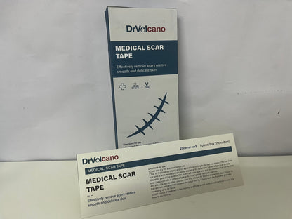 DrVolcano Medical Scar Tape 15cm×3cm Gentle Scar Reduction A Practical Item for Post-Op/Trauma Scar Care