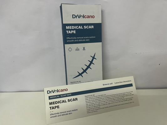 DrVolcano Medical Scar Tape 15cm×3cm Gentle Scar Reduction A Practical Item for Post-Op/Trauma Scar Care