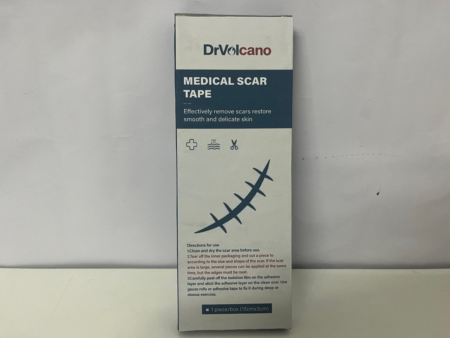 DrVolcano Medical Scar Tape 15cm×3cm Gentle Scar Reduction A Practical Item for Post-Op/Trauma Scar Care