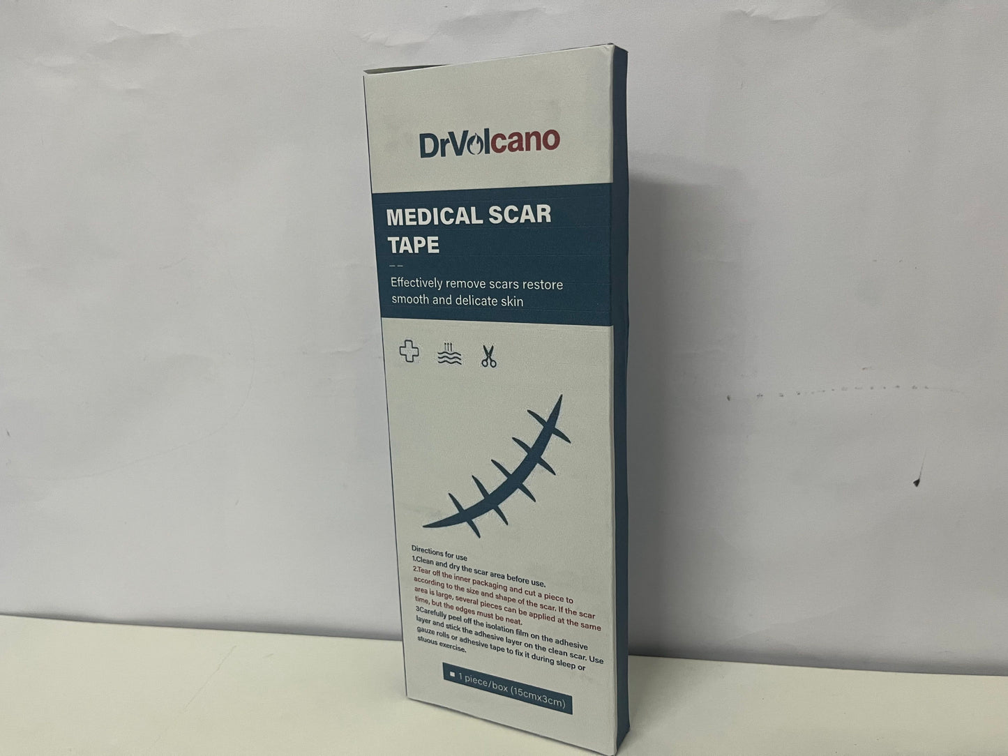 DrVolcano Medical Scar Tape 15cm×3cm Gentle Scar Reduction A Practical Item for Post-Op/Trauma Scar Care