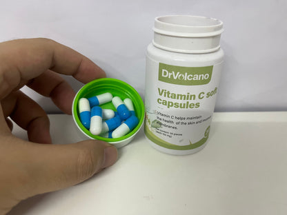 DrVolcano Vitamin C Soft Capsules 150mg/capsule × 30 Capsules A Gentle Care Item for Daily Nutritional Support