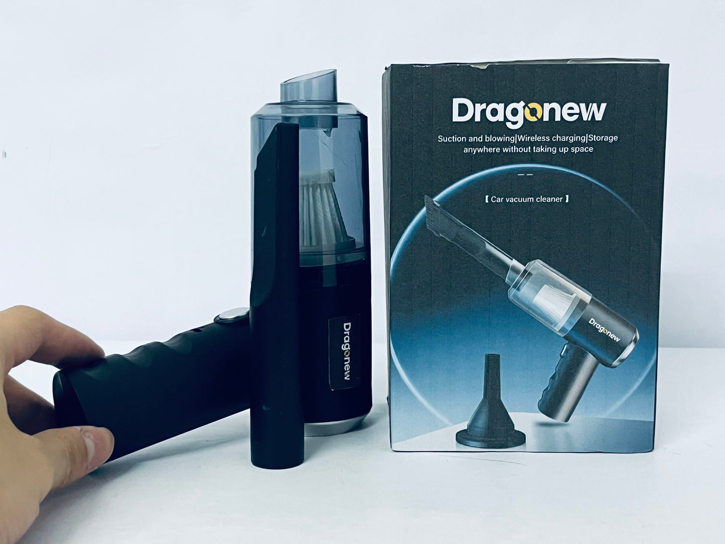 Dragonew Mini Dusts Buster Handheld Vacuum 120w Strong Suction Car Vacuum Cleaner Portable USB Rechargeable Vacuum Cleaner Mini Vacuum Electric Duster for Cars Home