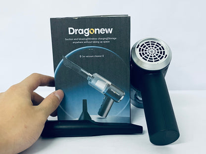 Dragonew Mini Dusts Buster Handheld Vacuum 120w Strong Suction Car Vacuum Cleaner Portable USB Rechargeable Vacuum Cleaner Mini Vacuum Electric Duster for Cars Home