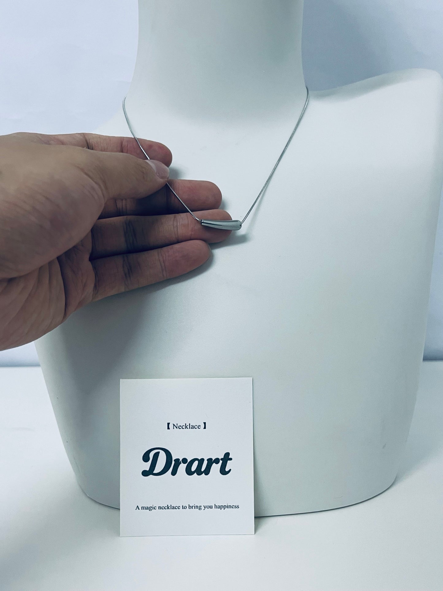 Drart Minimalist Silver Bar Clavicle Necklace for Women, Adjustable Slim Snake Chain Alloy Jewelry, Hypoallergenic Fade-Resistant Accessory for Daily/Commute/Semi-Formal Outfits