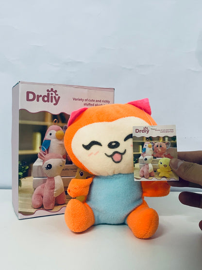 Drdiy Cute Animal Series Stuffed Toy - Winking Fox Plush (20cm, 150g)