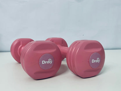 Drdiy 1KG Pink Dumbbells Set - Home Body-Building Apparatus