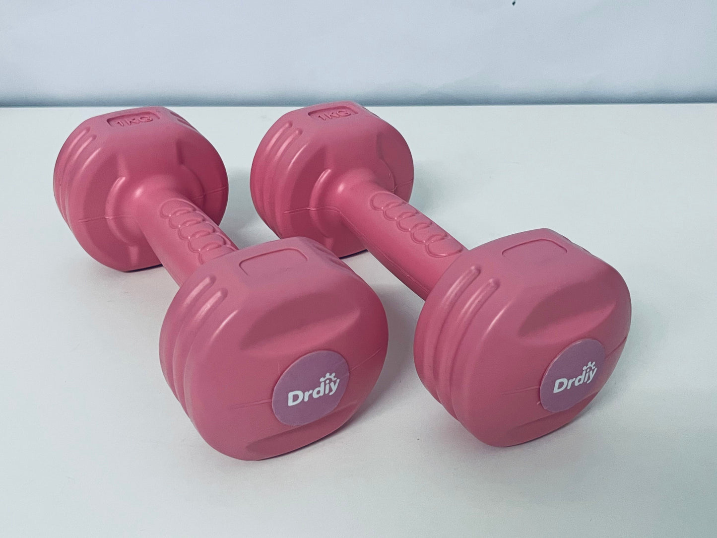 Drdiy 1KG Pink Dumbbells Set - Home Body-Building Apparatus