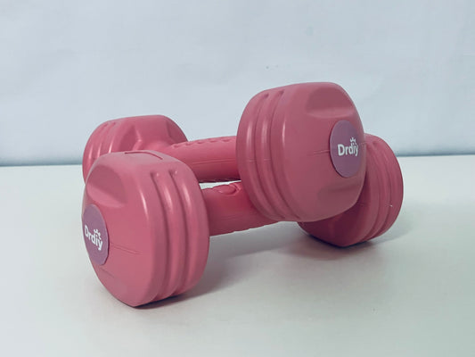 Drdiy 1KG Pink Dumbbells Set - Home Body-Building Apparatus