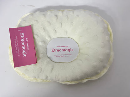 Dreamagic  Headrest Pillow - Soft Minky Plush, Ergonomic Support for Sensitive Skin & Hair Care