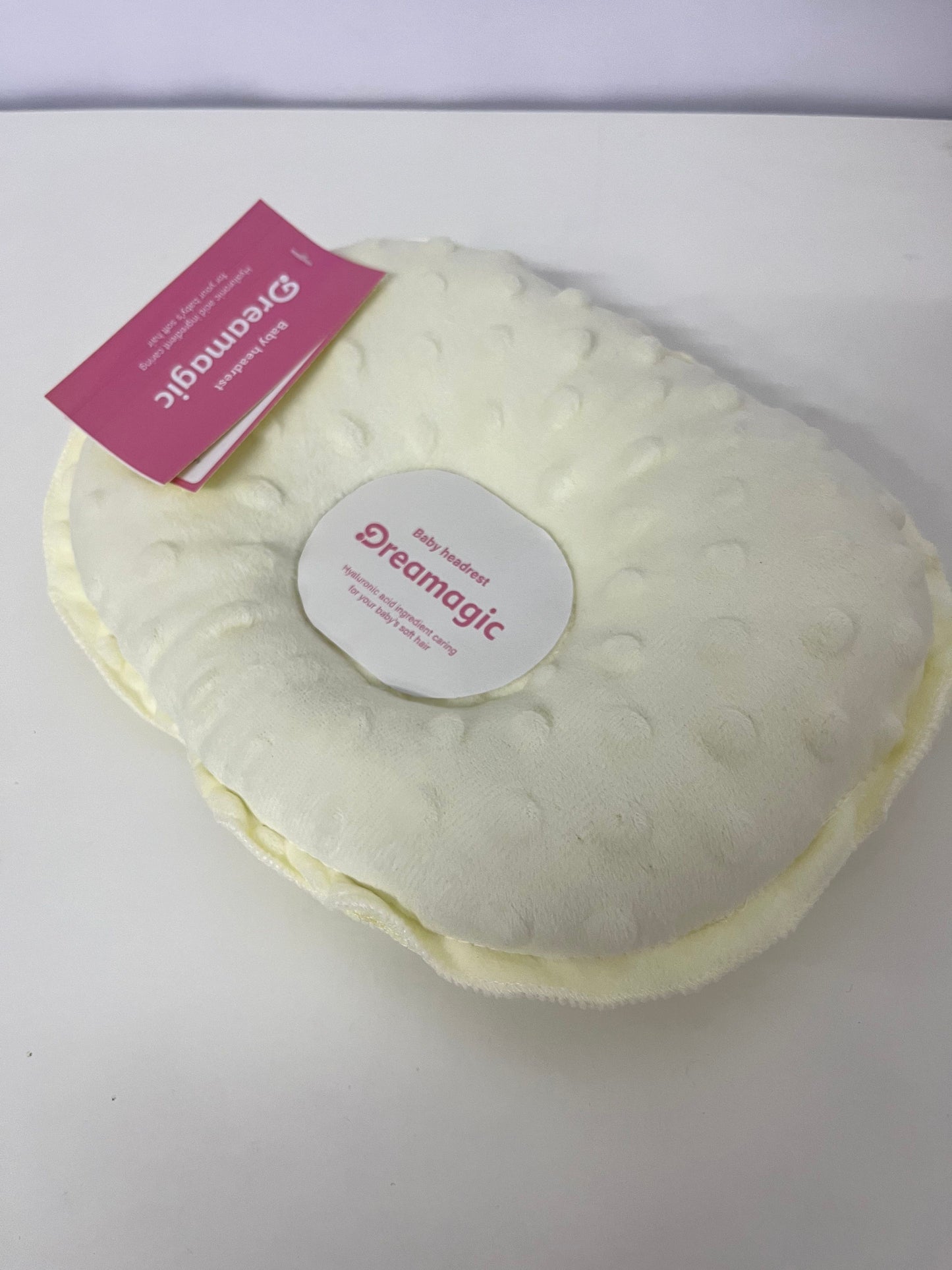 Dreamagic  Headrest Pillow - Soft Minky Plush, Ergonomic Support for Sensitive Skin & Hair Care