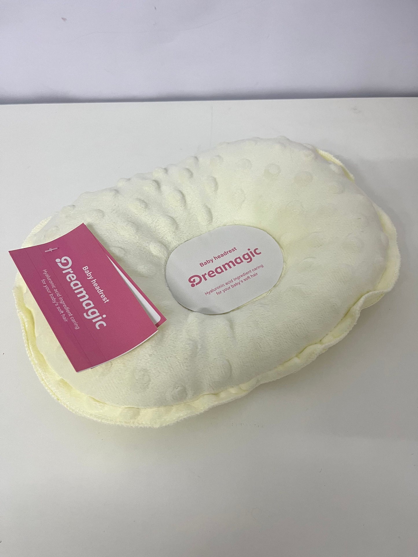 Dreamagic  Headrest Pillow - Soft Minky Plush, Ergonomic Support for Sensitive Skin & Hair Care