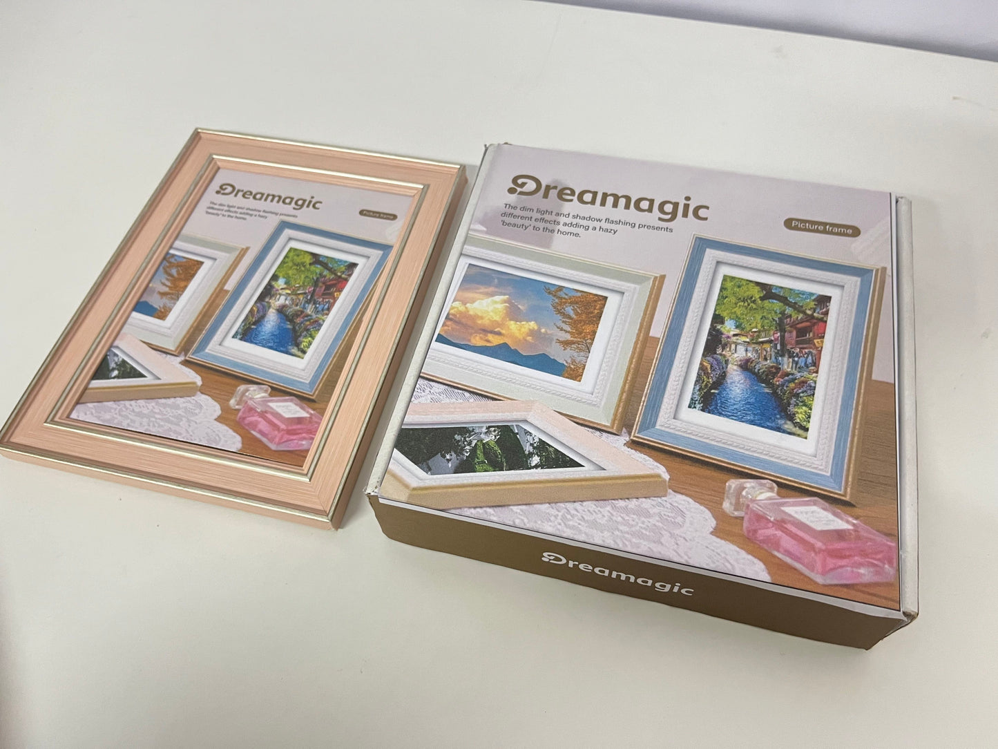 Dreamagic Picture Frame - Dimmable Light & Shadow Effects for Artistic Home Decor
