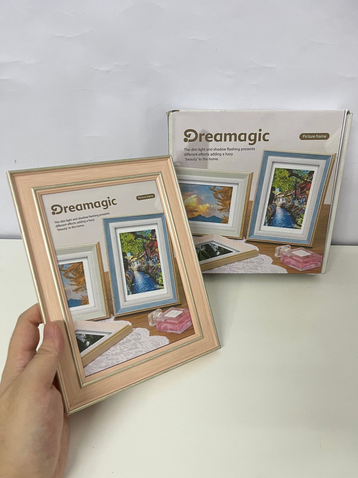 Dreamagic Picture Frame - Dimmable Light & Shadow Effects for Artistic Home Decor