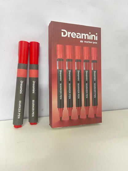 [Dreamini Marker pens]——Red Marker Pen - Large-Capacity Oil-Based Marker