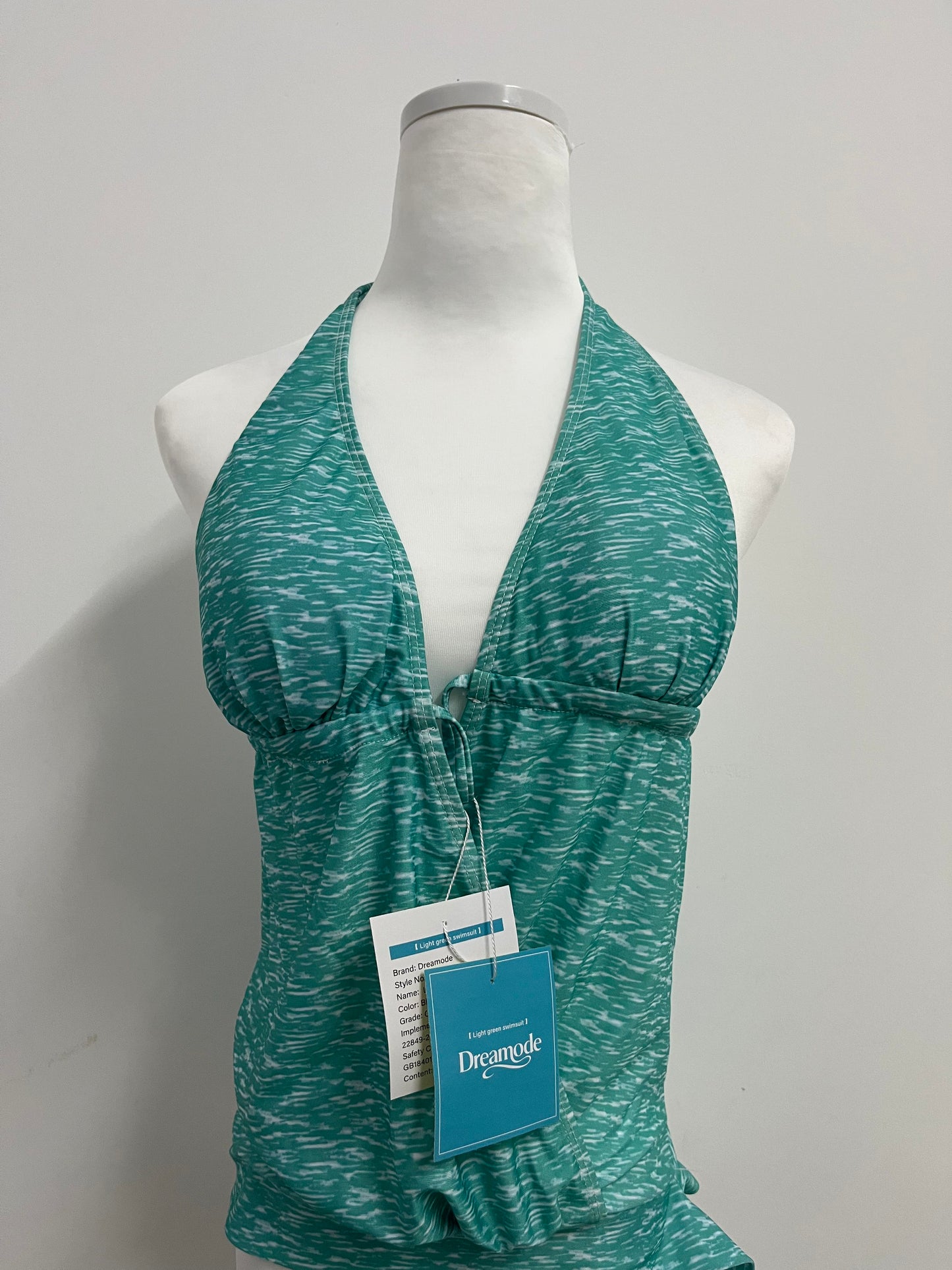 Dreamode Women's Tummy Control Tankini Top V Neck Top