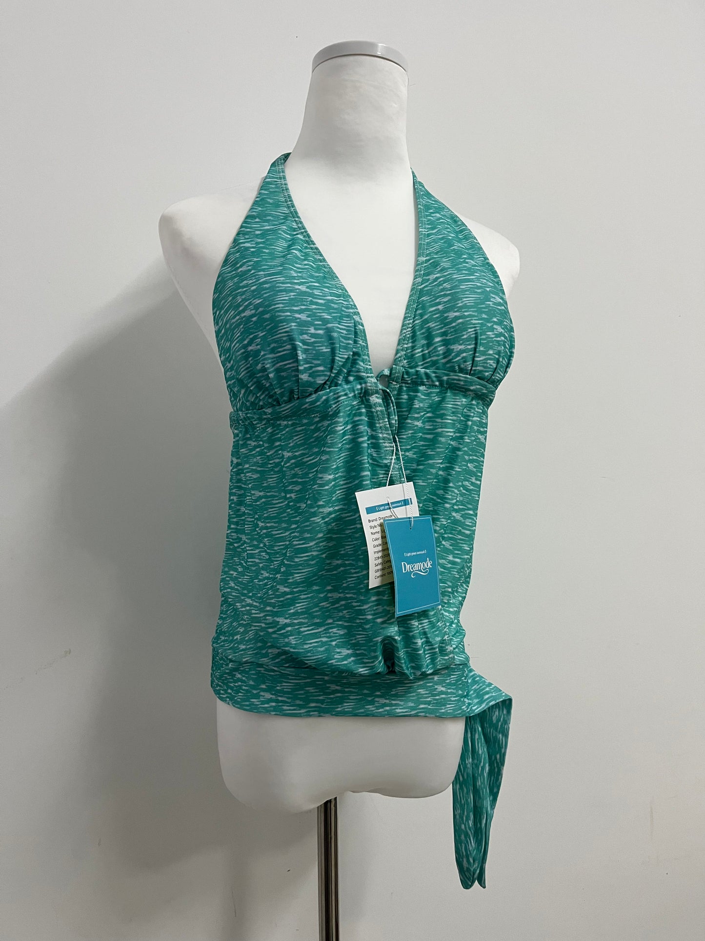 Dreamode Women's Tummy Control Tankini Top V Neck Top