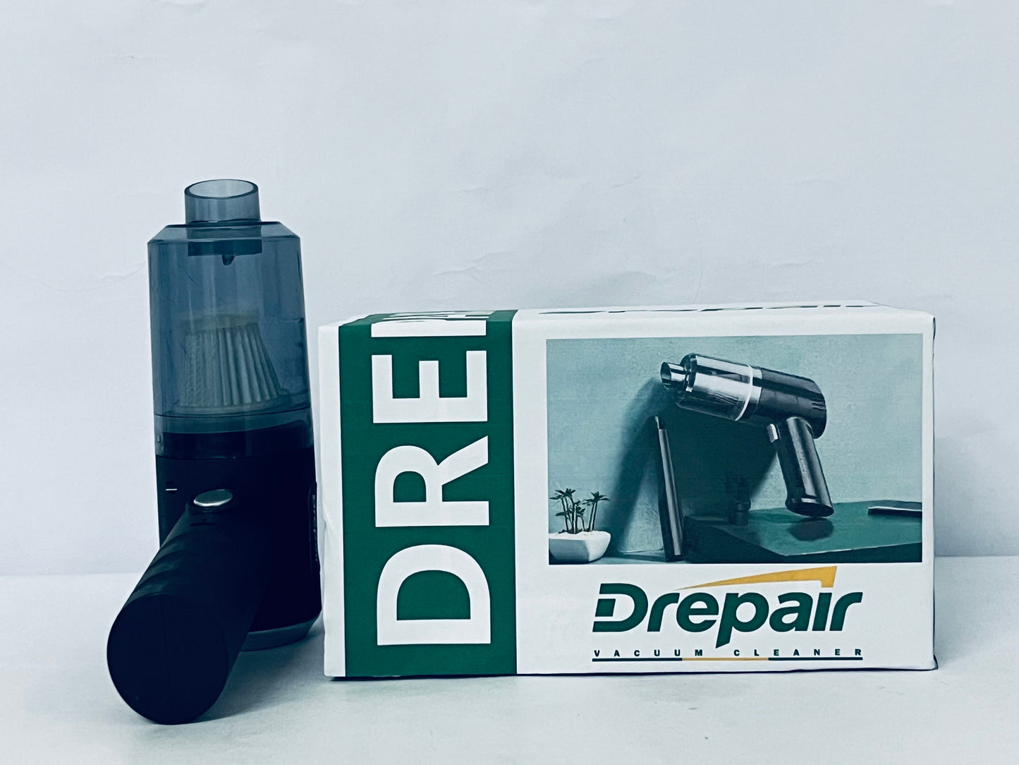 Drepair Car Vacuum Portable Cordless, 15000PA Powerful Suction, High Power, Mini Portable Vacuum for Car, Handheld Small Vacuum Cleaner & Air Duster for Home, Office, Desk,PC, Keyboard Cleaning