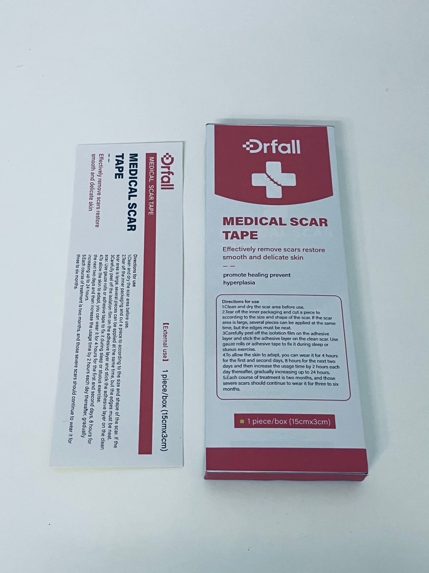 Drfall Medical Scar Tape - Effectively Remove Scars and Restore Smooth and Delicate Skin