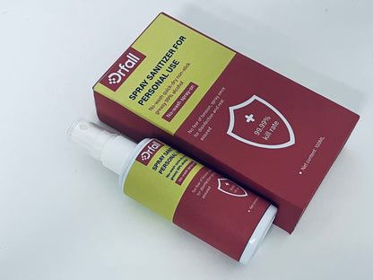 Drfall Spray Sanitizer for Personal Use, 99.99% Kill Rate, 99% Alcohol No-Wash Quick-Dry, Portable 100ML, Protect Health Anytime Anywhere