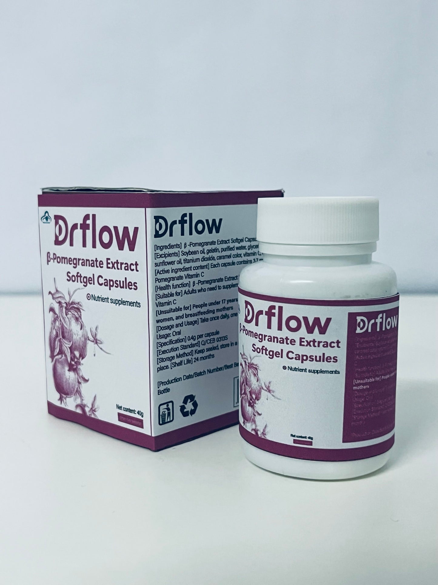 Drflow β-Pomegranate Extract Softgel Capsules