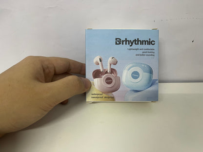 Drhythmic Pink Wireless Bluetooth Earbuds Lightweight & Comfortable A Stylish Sound Item An Audio Companion for Daily Commute