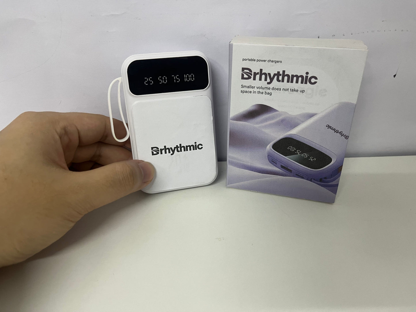 Drhythmic Portable Digital Display Power Bank Compact & Large Capacity A Portable Charging Essential for Daily Commute